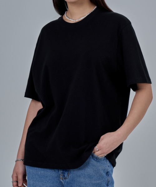 TOEASY(トゥイージー)の「A'GEM/9 × .kom『TOEASY/トゥイージー』Simple basic T-shirt/シンプル ベーシック Tシャツ カットソー(Tシャツ/カットソー・レディース・ホワイト/ライトブルー/ブラック/ブルー/グリーン/ライトグリーン/ライトパープル・FREE)」の20枚目の写真