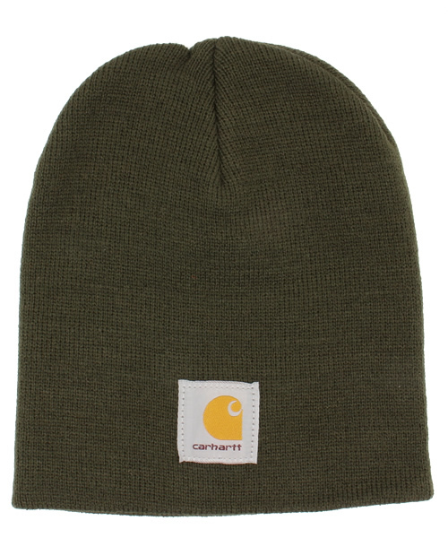 Carhartt（カーハート）の「Acrylic Knit Hat（ニットキャップ/ビーニー・メンズ・イエロー/オリーブ/ブラック/オレンジ/ライトブラウン/ヘザーグレー/ブラウン/ネイビー/ダークグリーン/ブルー/ダークグレー・FREE）」の8枚目の写真