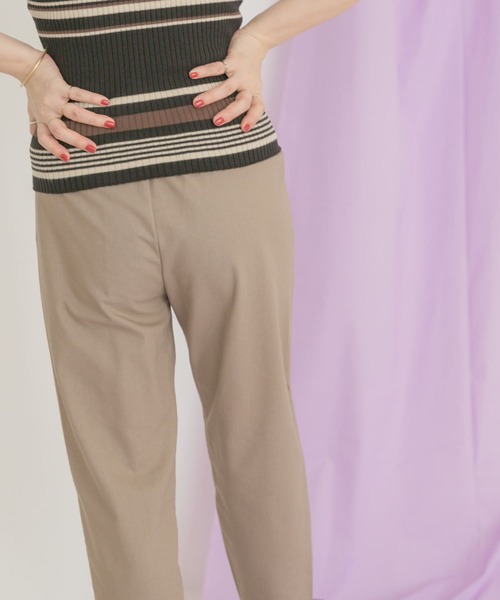 ITEMS URBANRESEARCH（アイテムズ アーバンリサーチ）の「リネン混イージーパンツ（その他パンツ・レディース・ブラック/ライトベージュ/モカ/ブルー・FREE）」の3枚目の写真