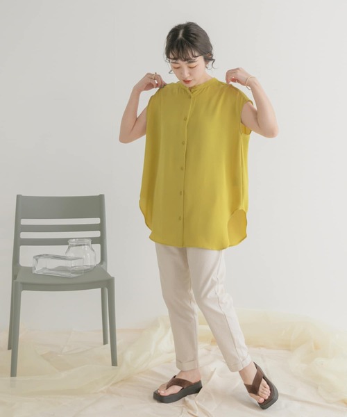 ITEMS URBANRESEARCH（アイテムズ アーバンリサーチ）の「リネン混イージーパンツ（その他パンツ・レディース・ブラック/ライトベージュ/モカ/ブルー・FREE）」の11枚目の写真