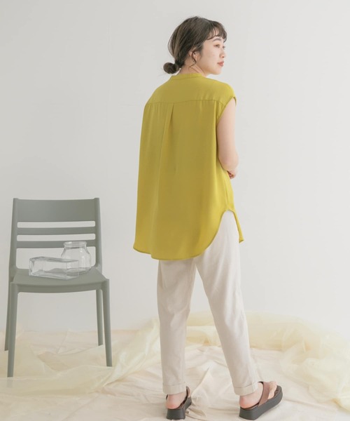 ITEMS URBANRESEARCH（アイテムズ アーバンリサーチ）の「リネン混イージーパンツ（その他パンツ・レディース・ブラック/ライトベージュ/モカ/ブルー・FREE）」の13枚目の写真
