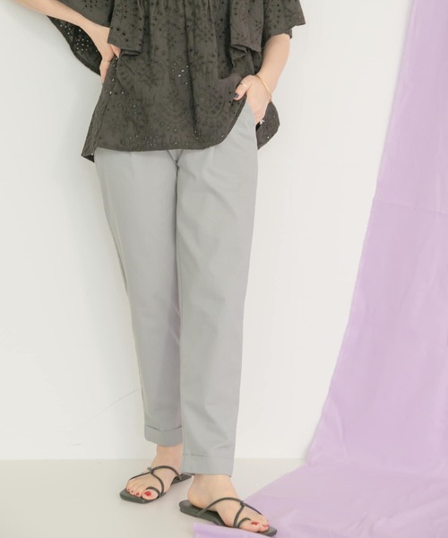 ITEMS URBANRESEARCH（アイテムズ アーバンリサーチ）の「リネン混イージーパンツ（その他パンツ・レディース・ブラック/ライトベージュ/モカ/ブルー・FREE）」の16枚目の写真
