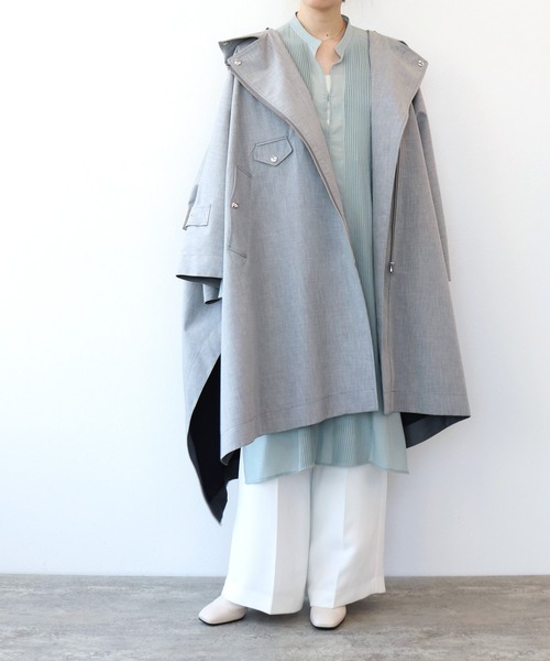 HAILEE trench poncho トレンチポンチョ　新品未使用品 HAILEEトレンチポンチョ - メルカリ