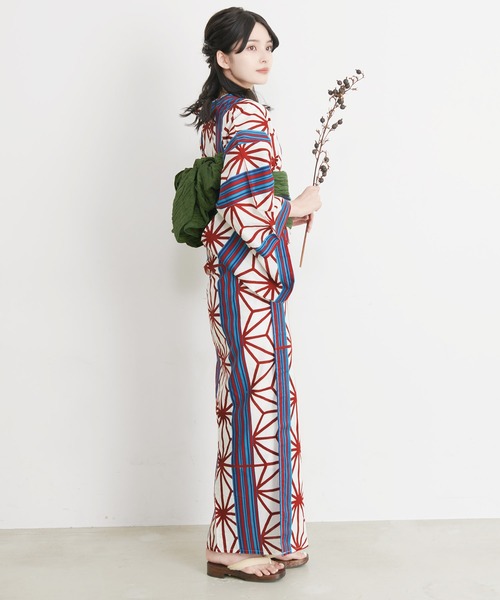 Dita(ディータ)の「1人で簡単に着られる♪(ゆかた・しわ兵児帯・下駄・着付け説明本・腰ひも1本)豪華浴衣5点セット浴衣 セット レディース 大人【K】(浴衣・レディース・その他6/その他3/その他1/その他5/その他4/その他2/その他7・FREE)」の15枚目の写真
