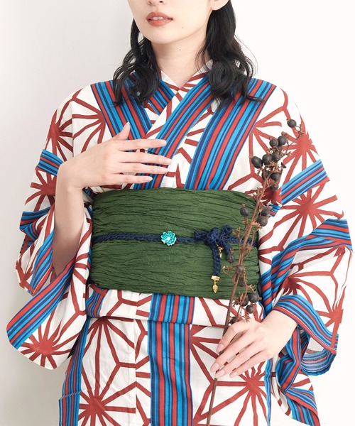 Dita(ディータ)の「1人で簡単に着られる♪(ゆかた・しわ兵児帯・下駄・着付け説明本・腰ひも1本)豪華浴衣5点セット浴衣 セット レディース 大人【K】(浴衣・レディース・その他6/その他3/その他1/その他5/その他4/その他2/その他7・FREE)」の10枚目の写真