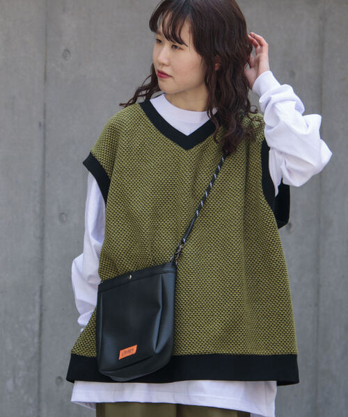 UNIVERSAL OVERALL（ユニバーサルオーバーオール）の「【UNIVERSAL OVERALL/ユニバーサルオーバーオール 】ザイルショルダー（ショルダーバッグ・メンズ・ブラック/ベージュ/ブルー・FREE）」の16枚目の写真