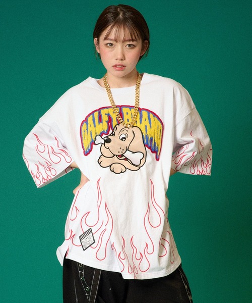 Galfy ガルフィー 炎上大学 Tシャツ 改 Tシャツ カットソー Galfy ガルフィー のファッション通販 Zozotown