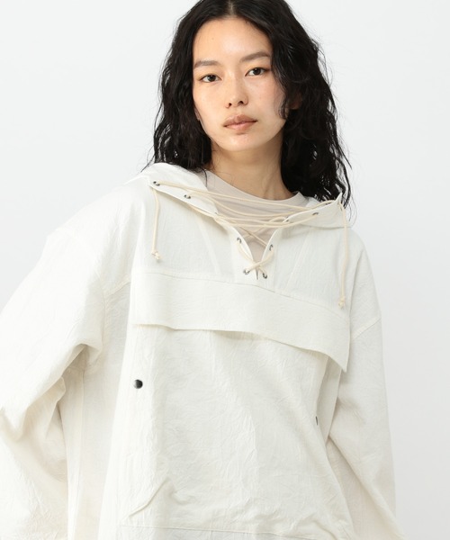 OFAKIND(オフアカインド)の「OFAKIND / アノラックブルゾン(ブルゾン・レディース・ベージュ/ホワイト・0/2/1)」の18枚目の写真