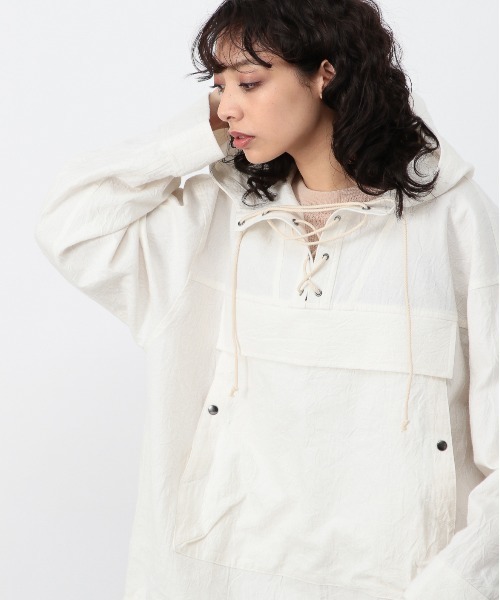 OFAKIND(オフアカインド)の「OFAKIND / アノラックブルゾン(ブルゾン・レディース・ベージュ/ホワイト・0/2/1)」の9枚目の写真