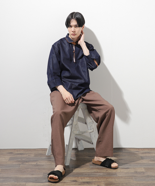 B.C STOCK(ベーセーストック)の「インディゴパイピング7S(シャツ/ブラウス・メンズ・ネイビー・MEDIUM/LARGE)」の22枚目の写真