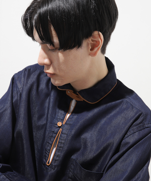 B.C STOCK(ベーセーストック)の「インディゴパイピング7S(シャツ/ブラウス・メンズ・ネイビー・MEDIUM/LARGE)」の19枚目の写真