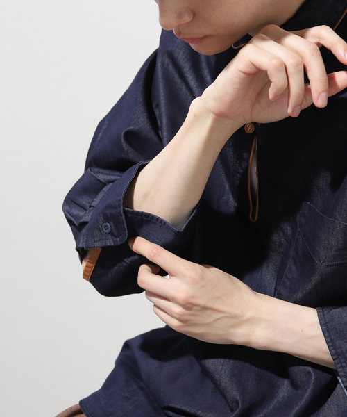 B.C STOCK(ベーセーストック)の「インディゴパイピング7S(シャツ/ブラウス・メンズ・ネイビー・MEDIUM/LARGE)」の17枚目の写真