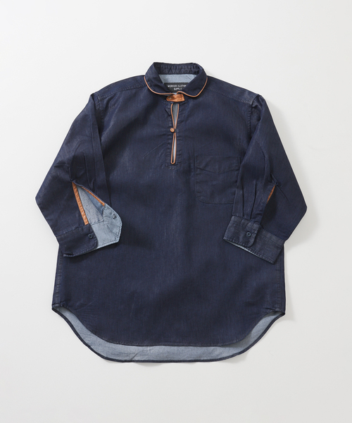 B.C STOCK(ベーセーストック)の「インディゴパイピング7S(シャツ/ブラウス・メンズ・ネイビー・MEDIUM/LARGE)」の16枚目の写真
