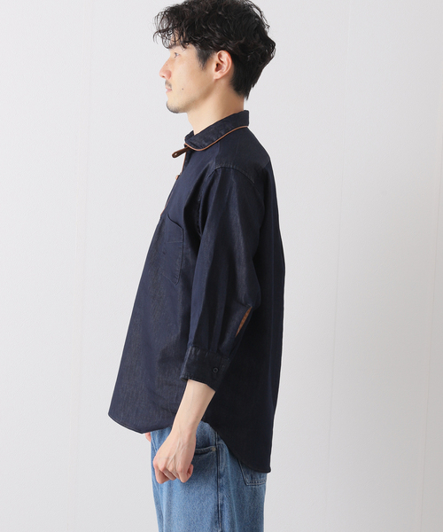 B.C STOCK(ベーセーストック)の「インディゴパイピング7S(シャツ/ブラウス・メンズ・ネイビー・MEDIUM/LARGE)」の12枚目の写真