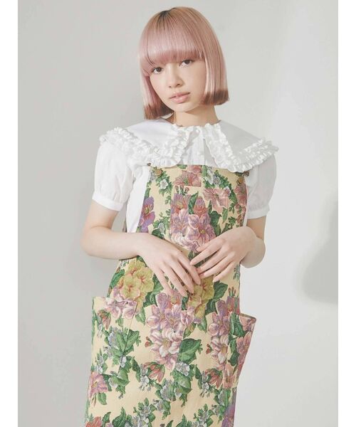 merry jenny（メリージェニー）の「フリルカラーパフスリーブブラウス（シャツ/ブラウス・レディース・ブラック/オフホワイト・FREE）」の13枚目の写真