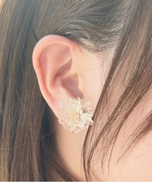 【apres jour×ARIAZ】クリアフラワーイヤリング2