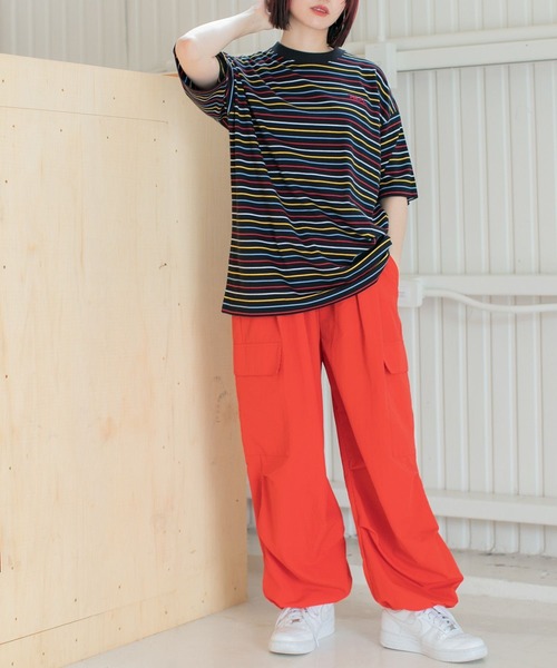 PBLIM（ページボーイリム）の「PAGEBOYLIM/マルチカラーボーダーT（Tシャツ/カットソー・レディース・ホワイト系その他/ブラック系その他/ブルー系その他・MEDIUM/LARGE）」の13枚目の写真