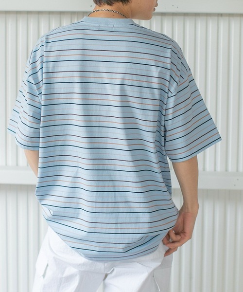 PBLIM（ページボーイリム）の「PAGEBOYLIM/マルチカラーボーダーT（Tシャツ/カットソー・レディース・ホワイト系その他/ブラック系その他/ブルー系その他・MEDIUM/LARGE）」の17枚目の写真