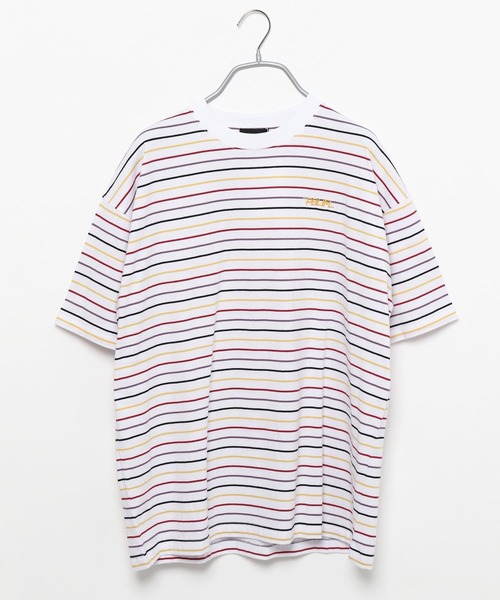 PBLIM（ページボーイリム）の「PAGEBOYLIM/マルチカラーボーダーT（Tシャツ/カットソー・レディース・ホワイト系その他/ブラック系その他/ブルー系その他・MEDIUM/LARGE）」の20枚目の写真