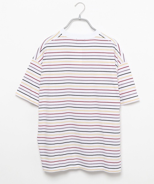 PBLIM（ページボーイリム）の「PAGEBOYLIM/マルチカラーボーダーT（Tシャツ/カットソー・レディース・ホワイト系その他/ブラック系その他/ブルー系その他・MEDIUM/LARGE）」の21枚目の写真