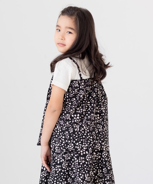 chil2(チルツー)の「総柄キャミレイヤード風 半袖Tシャツ(Tシャツ/カットソー・キッズ・A/F/D/C/E/B/J/G/I/H・80cm/100cm/130cm/90cm/110cm/120cm/140cm)」の16枚目の写真