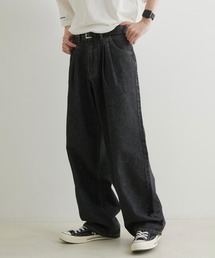 JUNRED | こめ×JUNRed 2タックワイドストレートデニムパンツ(デニムパンツ)