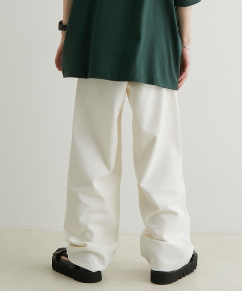 JUNRED（ジュンレッド）の「こめ×JUNRed / 2タックワイドストレートデニムパンツ（デニムパンツ・メンズ・ホワイト/ブラック・S/M/L）」の12枚目の写真