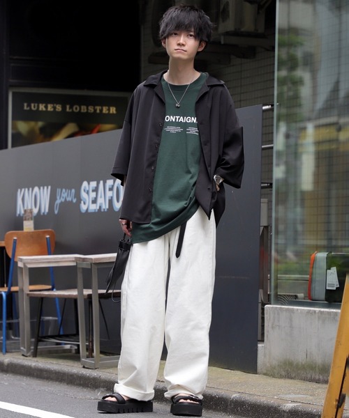 JUNRED（ジュンレッド）の「こめ×JUNRed / 2タックワイドストレートデニムパンツ（デニムパンツ・メンズ・ホワイト/ブラック・S/M/L）」の18枚目の写真