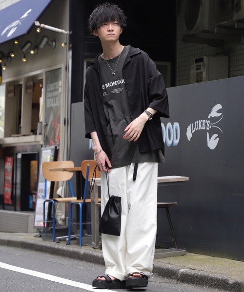 JUNRED（ジュンレッド）の「こめ×JUNRed / 2タックワイドストレートデニムパンツ（デニムパンツ・メンズ・ホワイト/ブラック・S/M/L）」の20枚目の写真