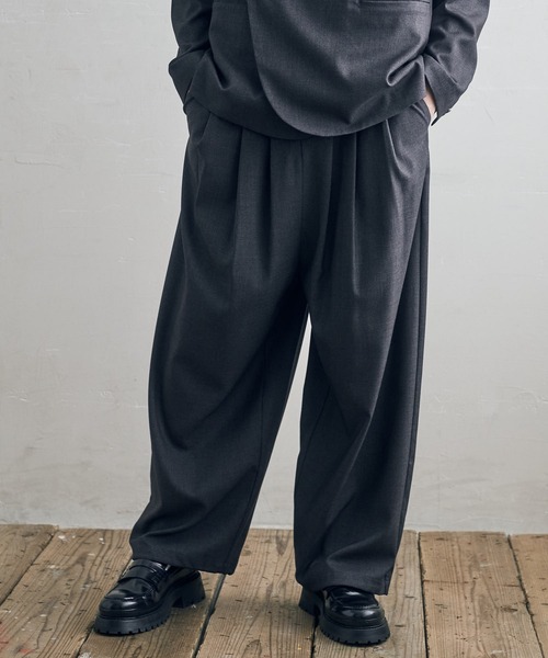 DOOPZ(ドープス)の「タックハカマパンツ(その他パンツ・メンズ・チャコールグレー/ブラウン・SMALL/MEDIUM/LARGE)」の4枚目の写真