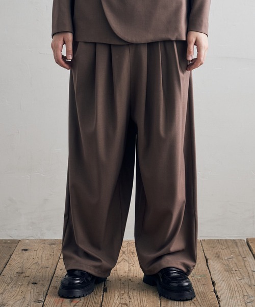 DOOPZ(ドープス)の「タックハカマパンツ(その他パンツ・メンズ・チャコールグレー/ブラウン・SMALL/MEDIUM/LARGE)」の7枚目の写真