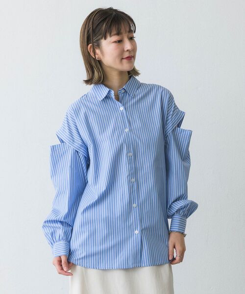 RETRO GIRL(レトロガール)の「2wayアソートSH(シャツ/ブラウス・レディース・オフホワイト/ピンク/グリーン系その他/ブルー系その他・FREE)」の10枚目の写真
