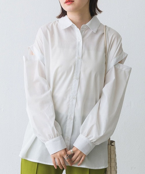 RETRO GIRL(レトロガール)の「2wayアソートSH(シャツ/ブラウス・レディース・オフホワイト/ピンク/グリーン系その他/ブルー系その他・FREE)」の2枚目の写真