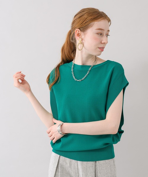 Paradise Picnic（パラダイスピクニック）の「ガゼットニットプルオーバー（ニット/セーター・レディース・ブラック/ホワイト/グリーン/ピンク・FREE）」の3枚目の写真