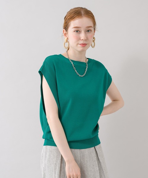 Paradise Picnic（パラダイスピクニック）の「ガゼットニットプルオーバー（ニット/セーター・レディース・ブラック/ホワイト/グリーン/ピンク・FREE）」の10枚目の写真