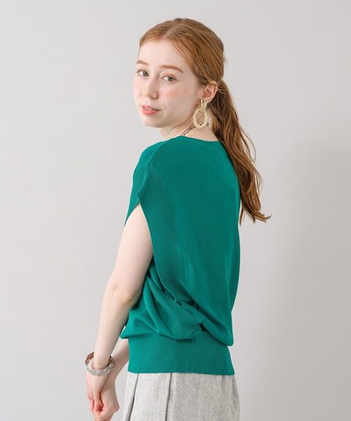 Paradise Picnic（パラダイスピクニック）の「ガゼットニットプルオーバー（ニット/セーター・レディース・ブラック/ホワイト/グリーン/ピンク・FREE）」の11枚目の写真