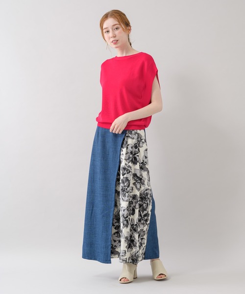 Paradise Picnic（パラダイスピクニック）の「ガゼットニットプルオーバー（ニット/セーター・レディース・ブラック/ホワイト/グリーン/ピンク・FREE）」の15枚目の写真