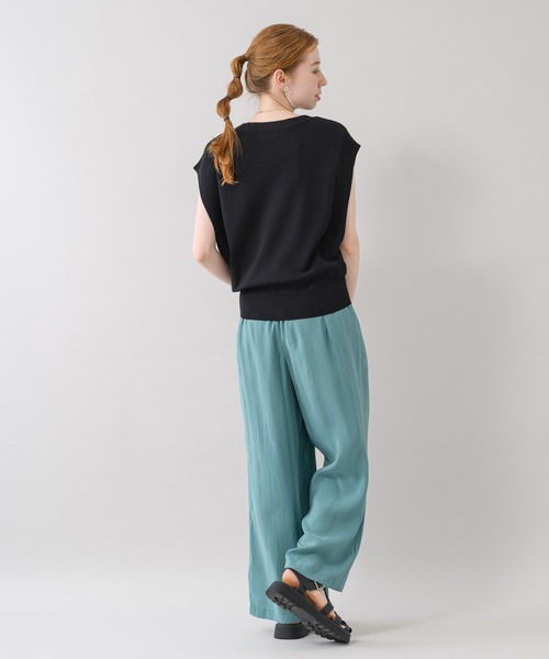 Paradise Picnic（パラダイスピクニック）の「ガゼットニットプルオーバー（ニット/セーター・レディース・ブラック/ホワイト/グリーン/ピンク・FREE）」の20枚目の写真