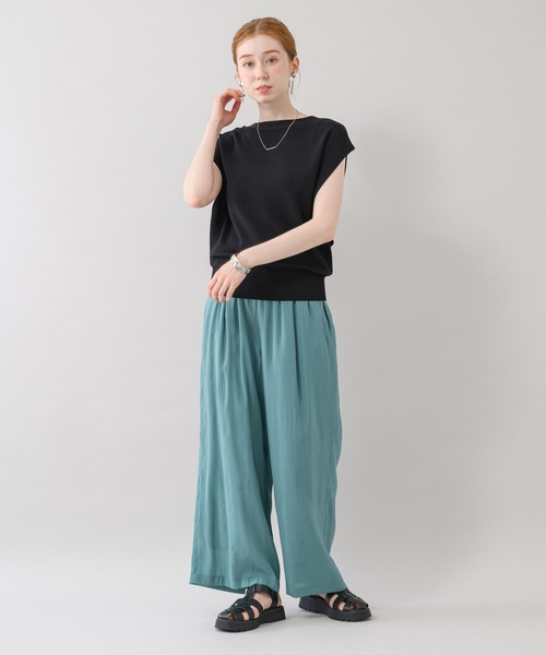 Paradise Picnic（パラダイスピクニック）の「ガゼットニットプルオーバー（ニット/セーター・レディース・ブラック/ホワイト/グリーン/ピンク・FREE）」の21枚目の写真