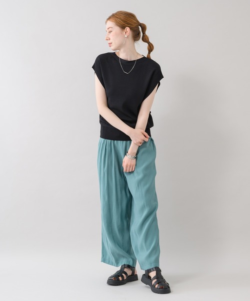 Paradise Picnic（パラダイスピクニック）の「ガゼットニットプルオーバー（ニット/セーター・レディース・ブラック/ホワイト/グリーン/ピンク・FREE）」の22枚目の写真