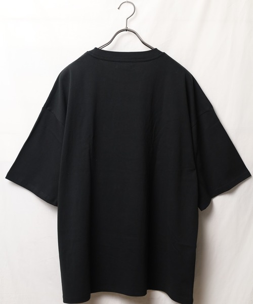 Bling Leads（ブリングリーズ）の「■Bling leads■ワッペンオーバーサイズTシャツ（Tシャツ/カットソー・メンズ・ダークグリーン/スミクロ/グレイッシュブルー/ホワイト系1/ホワイト系2/ブルー系1/ブルー系2・LARGE/MEDIUM）」の14枚目の写真