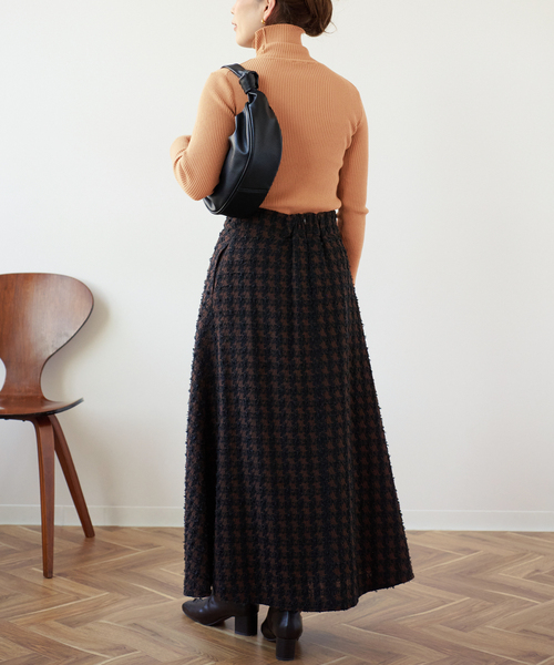 B.C STOCK（ベーセーストック）の「タートルリブニット*（ニット/セーター・レディース・ホワイト/ブラック/グレー/オレンジ/グリーン/キャメル・FREE）」の20枚目の写真