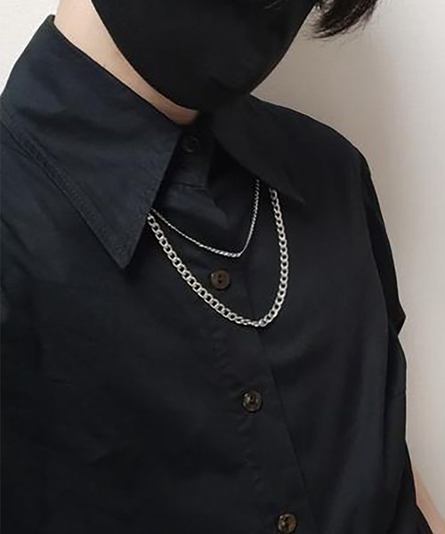 BROTHERHOOD（ブラザーフッド）の「【BROTHERHOOD】プレーンチェーンネックレス シルバー（ネックレス・メンズ・P/V/D/L/S/U/F/N/G/M/R/X/Q/W/K/E/H/I/J/C/A/B・FREE）」の5枚目の写真