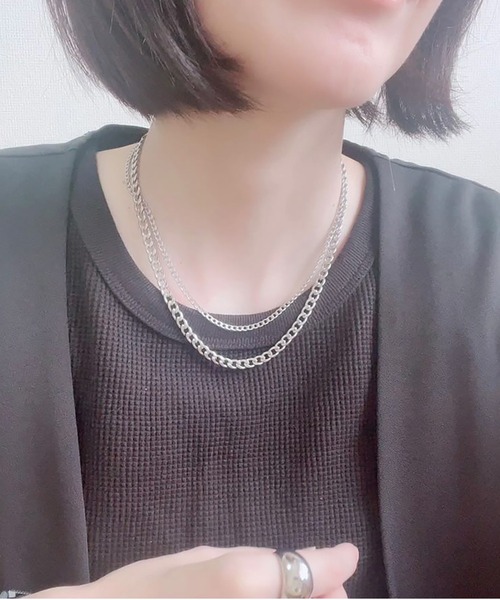 BROTHERHOOD（ブラザーフッド）の「【BROTHERHOOD】プレーンチェーンネックレス シルバー（ネックレス・メンズ・P/V/D/L/S/U/F/N/G/M/R/X/Q/W/K/E/H/I/J/C/A/B・FREE）」の10枚目の写真