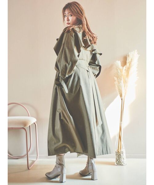 dazzlin（ダズリン）の「フリルスリーブトレンチコート（トレンチコート・レディース・ベージュ/モカ/その他1・FREE）」の8枚目の写真