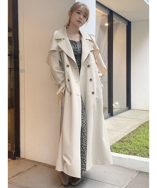 dazzlin（ダズリン）の「フリルスリーブトレンチコート（トレンチコート・レディース・ベージュ/モカ/その他1・FREE）」の16枚目の写真