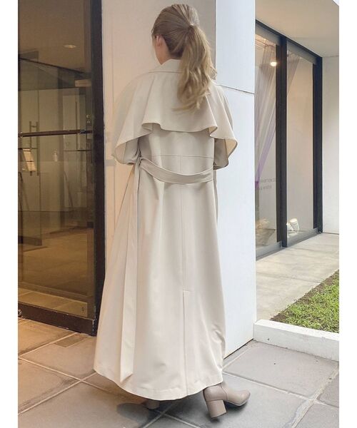 dazzlin（ダズリン）の「フリルスリーブトレンチコート（トレンチコート・レディース・ベージュ/モカ/その他1・FREE）」の9枚目の写真