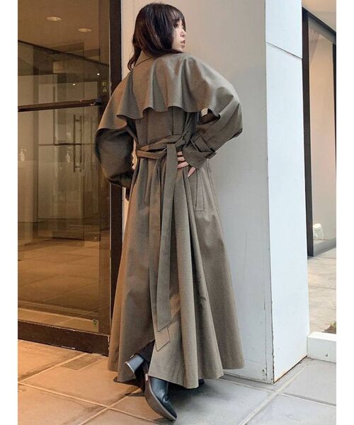 dazzlin（ダズリン）の「フリルスリーブトレンチコート（トレンチコート・レディース・ベージュ/モカ/その他1・FREE）」の5枚目の写真