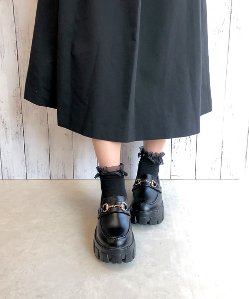 Noubel Voug Relax(ヌーベルヴォーグリラックス)の「トラックソールビットローファー(ローファー・レディース・ブラック/ダークブラウン・LL/S/M/L)」の10枚目の写真