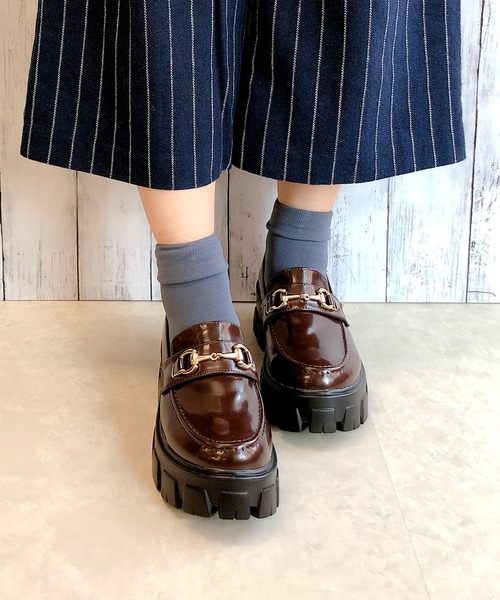 Noubel Voug Relax(ヌーベルヴォーグリラックス)の「トラックソールビットローファー(ローファー・レディース・ブラック/ダークブラウン・LL/S/M/L)」の17枚目の写真